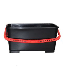 Bucket Black w/Red Handle