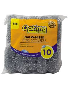 Galvanised Steel Scourers - Pack of 10