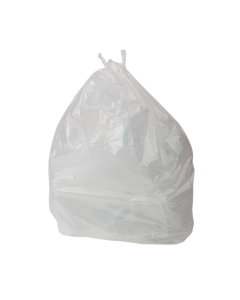 Economy White Swing Bin Liners  - Case of 500 