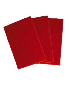 Standard Hand Scouring Pads - Pack of 10 (Red)